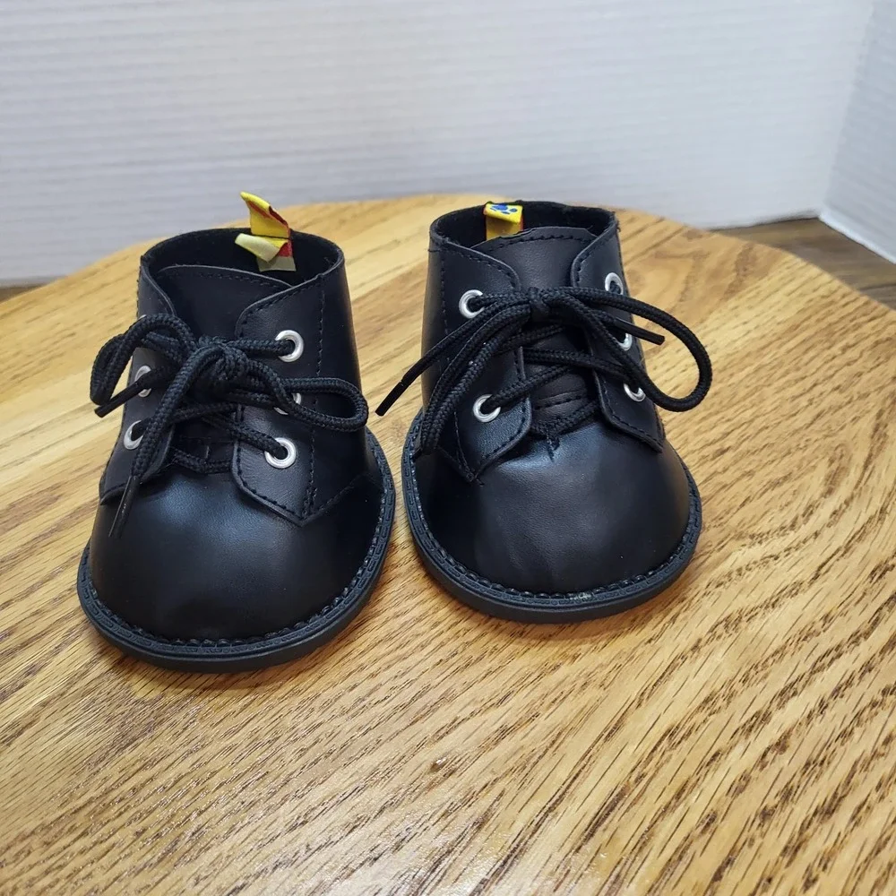 Build A Bear Workshop Faux Leather Lace Up Boots Plush Stuffed Animal Accessory